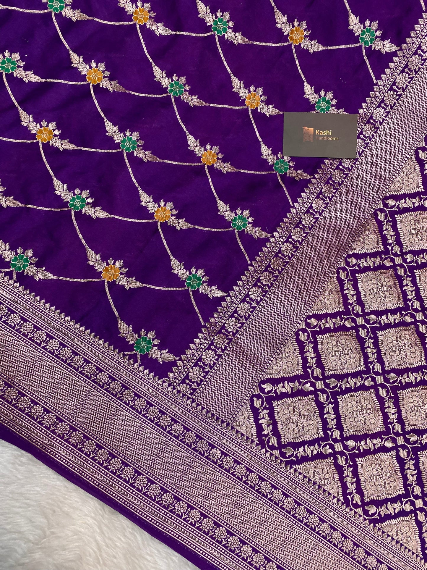 Purple Color Mashru Silk Banarasi Saree