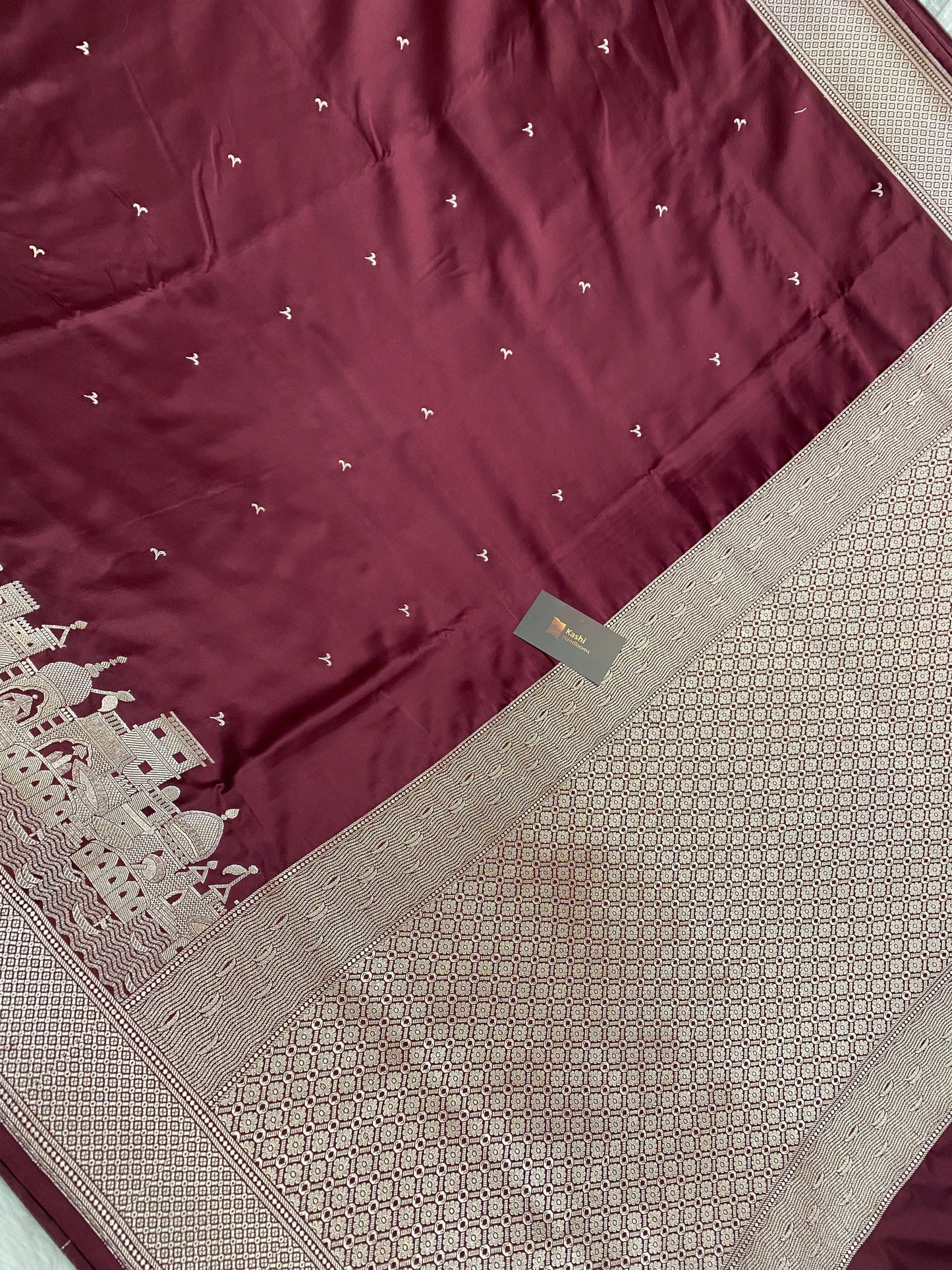 Anniversary Special Ganga Ghat Banarasi Saree