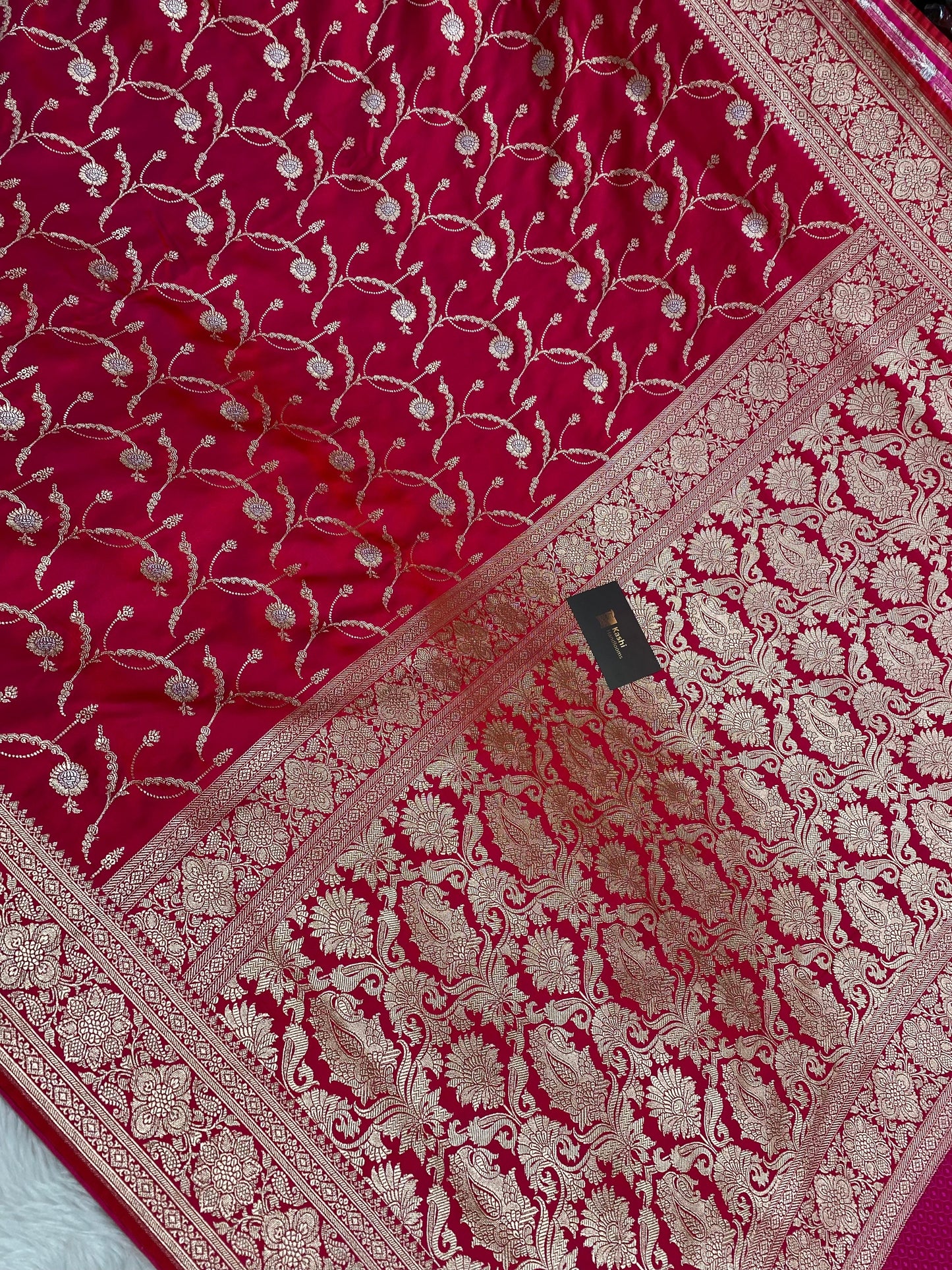 Cherry Rani mashru silk banarasi saree