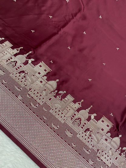 Anniversary Special Ganga Ghat Banarasi Saree