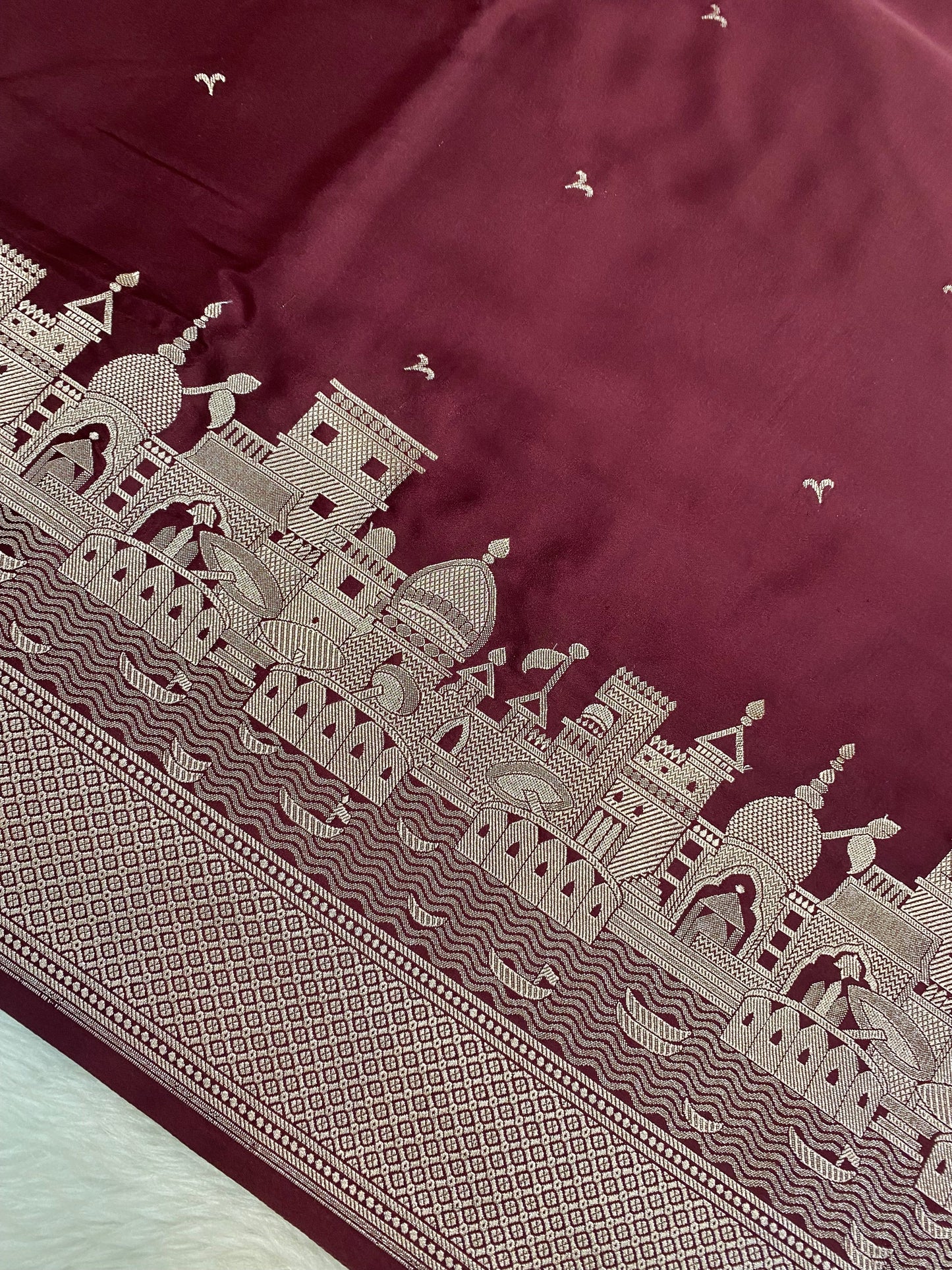 Anniversary Special Ganga Ghat Banarasi Saree