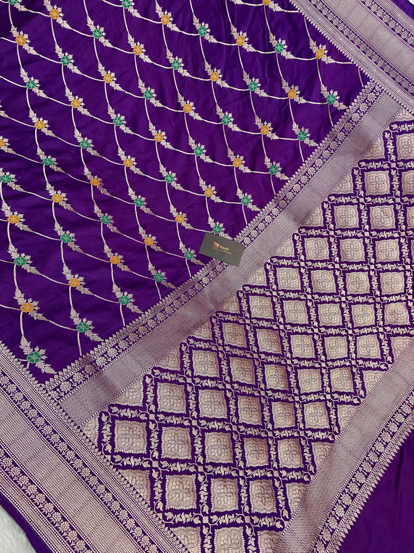 Purple Color Mashru Silk Banarasi Saree