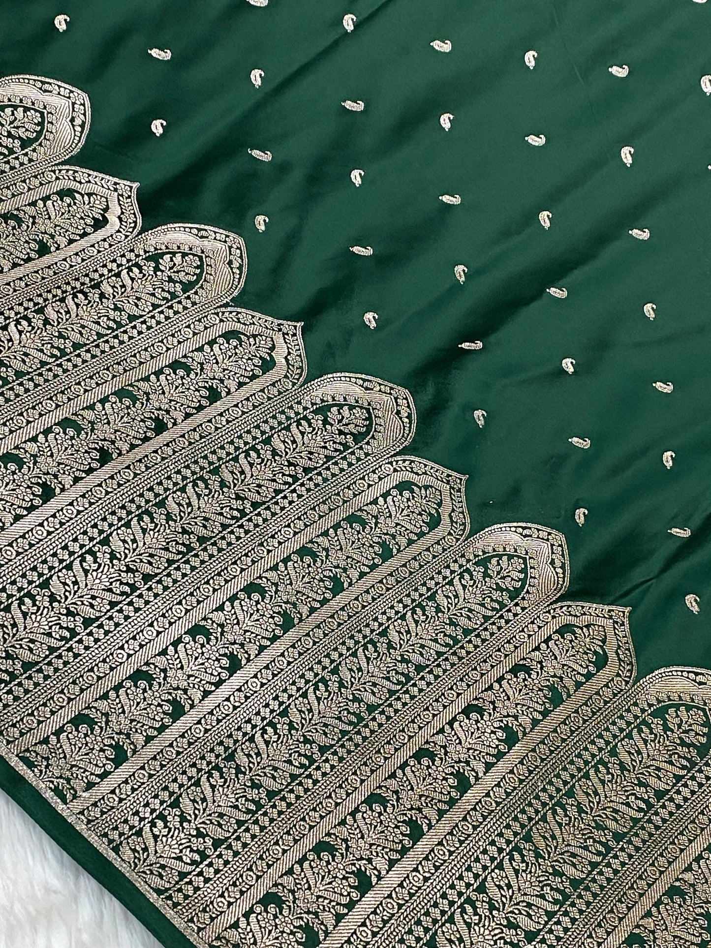 Green Color Mashru Silk Banarasi Saree
