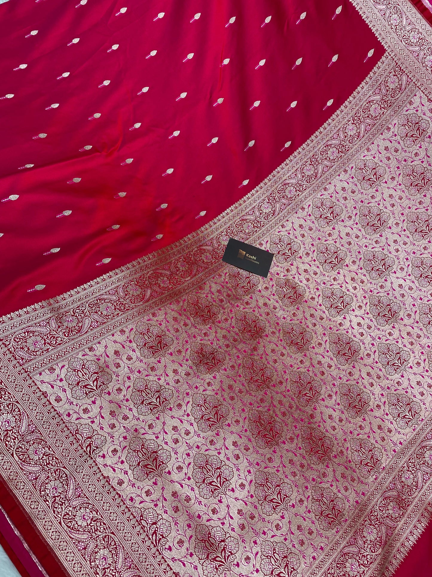 Rani mashru silk banarasi saree