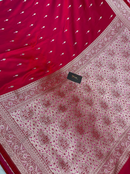Rani mashru silk banarasi saree