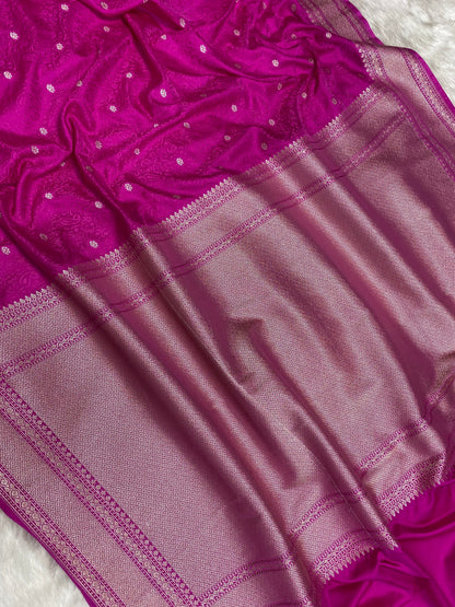 Rani mashru silk banarasi saree