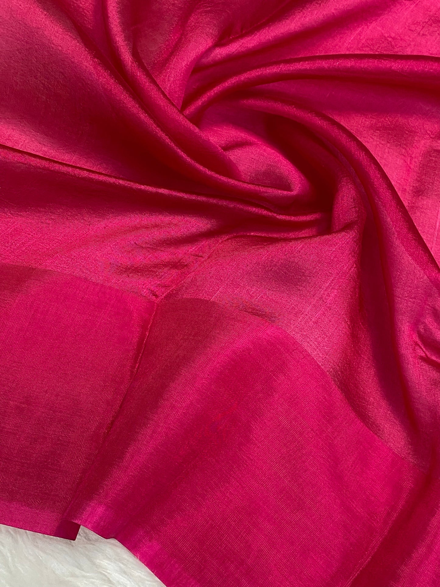 100% pure viscose Rani Color Banarasi Saree